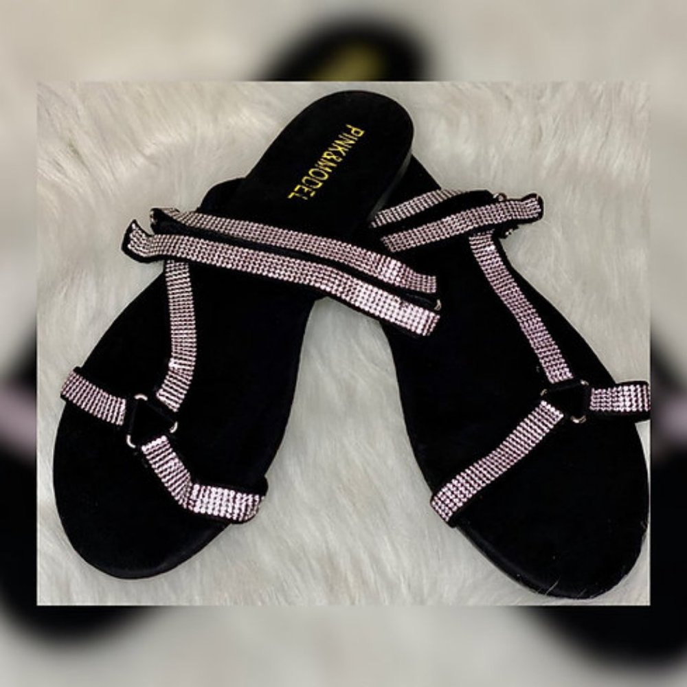 Jewel Sandals - Black